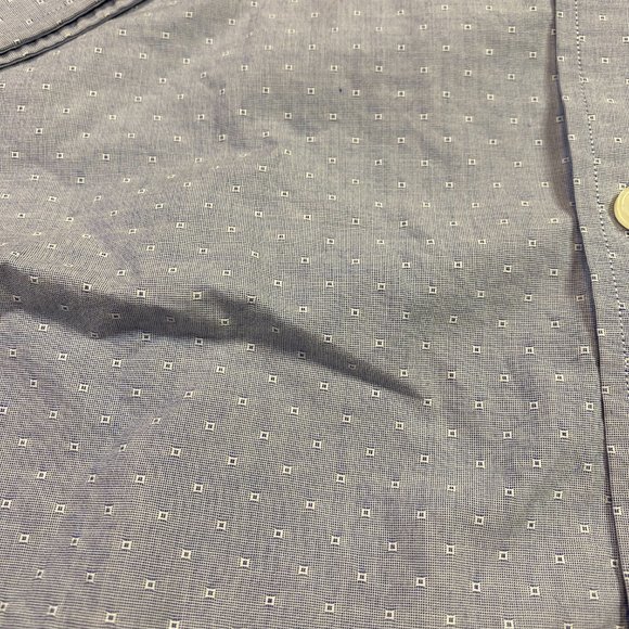 Twillory Blue Long Sleeve Button Down Cotton Tailored Fit 15.5 34/35 - Picture 7 of 8